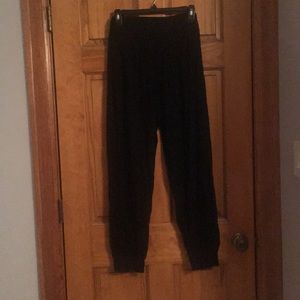 black joggers/harem pants